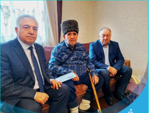 В Исламее поздравили местного жителя с 90-летним юбилеем
